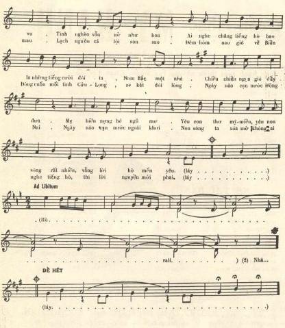 Sheet nhạc Tiếng Hò Miền Nam 2